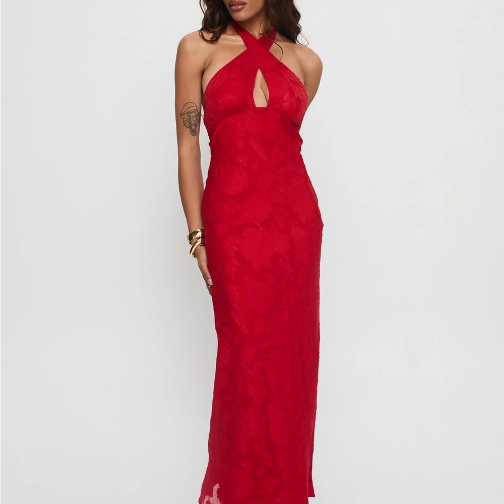 NWT Princess Polly Halter Twist Maxi Dress